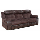 Steve Silver Furniture Pueblo Reclining Fabric and Leather Look Sofa UE9222SC IMAGE 1