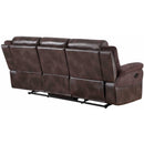 Steve Silver Furniture Pueblo Reclining Fabric and Leather Look Sofa UE9222SC IMAGE 7