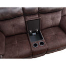 Steve Silver Furniture Pueblo Reclining Fabric and Leather Look Loveseat with Console UE9222CLC IMAGE 7