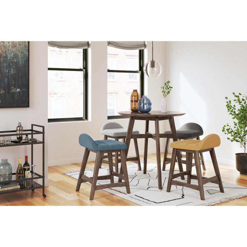 Signature Design by Ashley Round Lyncott Counter Height Dining Table with Pedestal Base D615-13 IMAGE 7