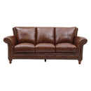 Leather Italia USA Georgetowne Stationary Leather Sofa 1669-2239-036618 IMAGE 1
