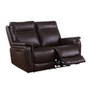 Leather Italia USA Tiller Reclining Leather Loveseat 1444-EHZ4857-029273LV IMAGE 1
