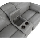 Steve Silver Furniture Alpine Power Reclining Leather Match Loveseat with Console AL950CLW IMAGE 10