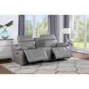 Steve Silver Furniture Alpine Power Reclining Leather Match Loveseat with Console AL950CLW IMAGE 12