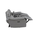 Steve Silver Furniture Alpine Power Reclining Leather Match Loveseat with Console AL950CLW IMAGE 6