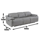 Steve Silver Furniture Alpine Power Reclining Leather Match Sofa AL950SW IMAGE 15