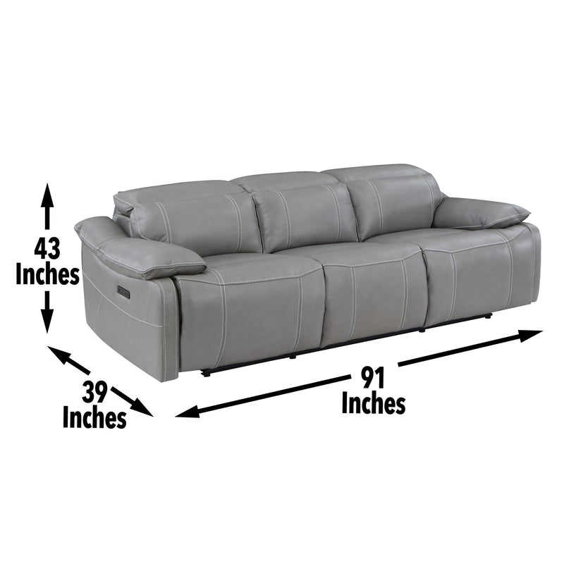 Steve Silver Furniture Alpine Power Reclining Leather Match Sofa AL950SW IMAGE 15