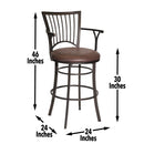 Steve Silver Furniture Bayview Pub Height Stool BAY600BS IMAGE 10