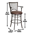 Steve Silver Furniture Bayview Pub Height Stool BAY600BS IMAGE 11