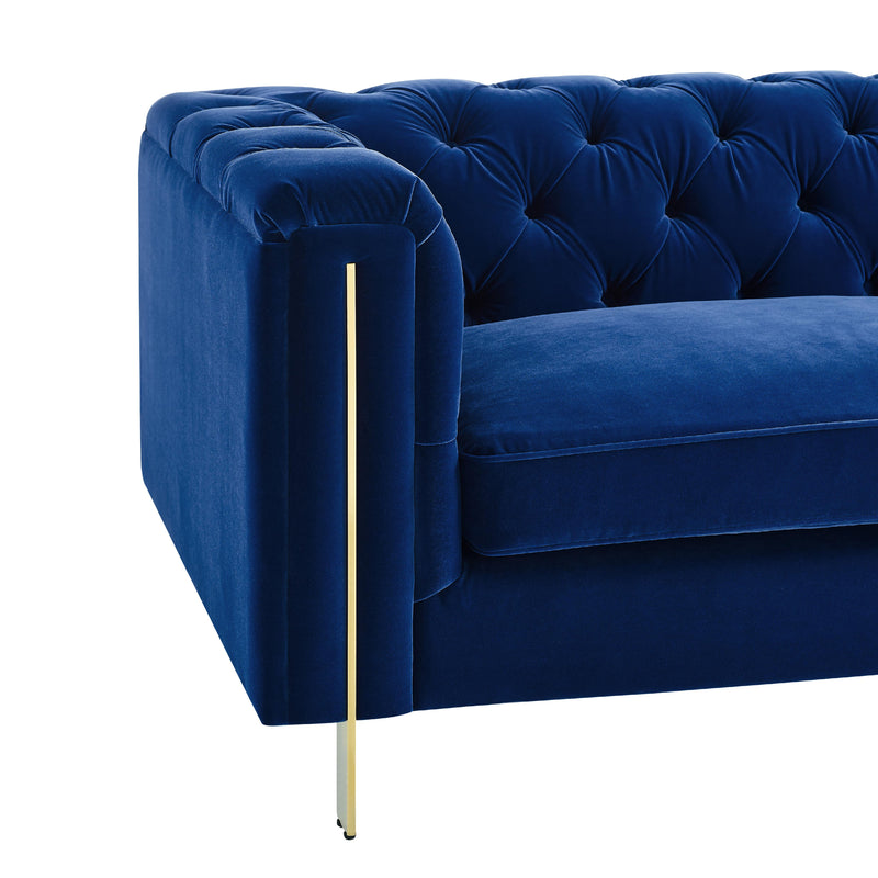 Steve Silver Furniture Charlene Stationary Fabric Loveseat CH100LBL IMAGE 5