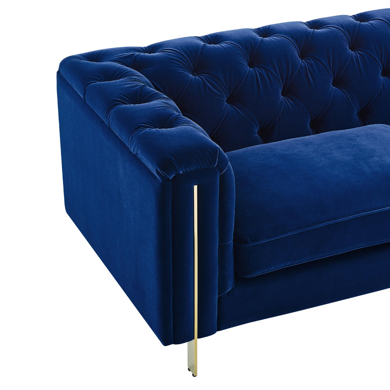 Steve Silver Furniture Charlene Stationary Fabric Loveseat CH100LBL IMAGE 6