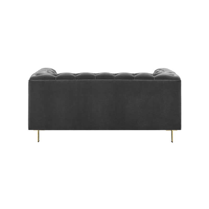 Steve Silver Furniture Charlene Stationary Fabric Loveseat CH100LGY IMAGE 4