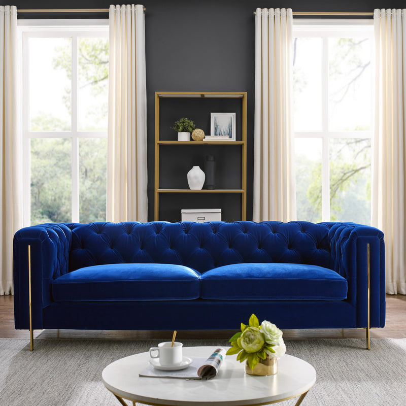 Steve Silver Furniture Charlene Stationary Fabric Sofa CH100SBL IMAGE 7