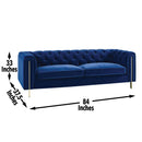 Steve Silver Furniture Charlene Stationary Fabric Sofa CH100SBL IMAGE 8