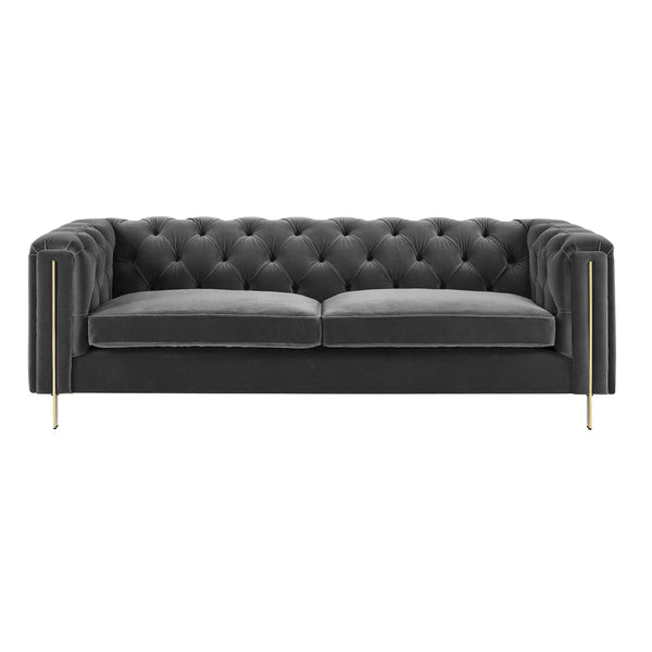 Steve Silver Furniture Charlene Stationary Fabric Sofa CH100SGY IMAGE 1