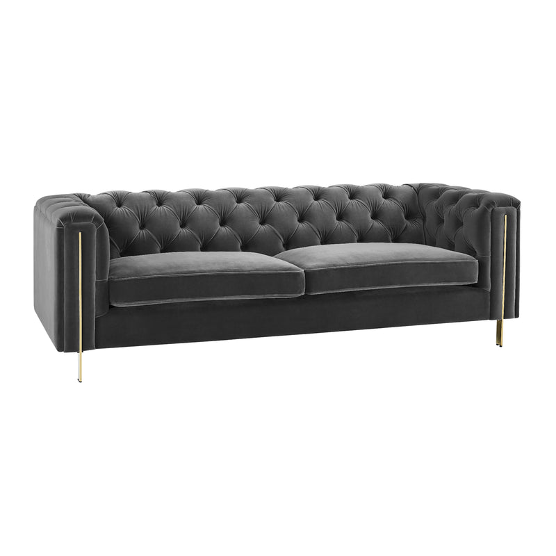 Steve Silver Furniture Charlene Stationary Fabric Sofa CH100SGY IMAGE 2