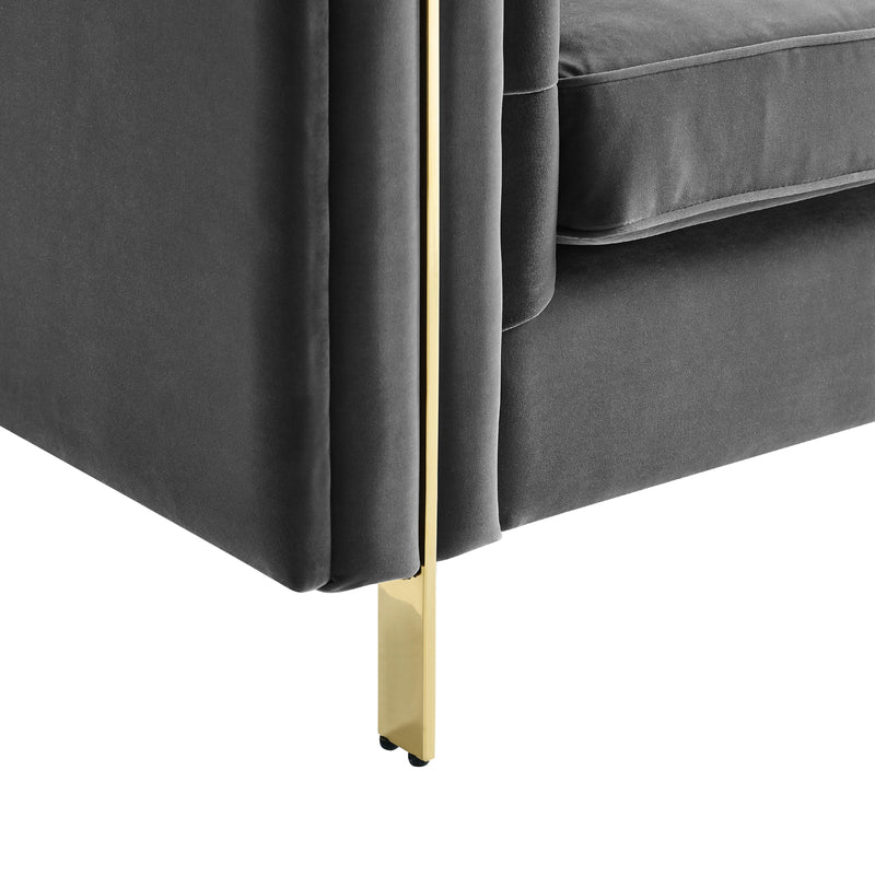 Steve Silver Furniture Charlene Stationary Fabric Sofa CH100SGY IMAGE 5