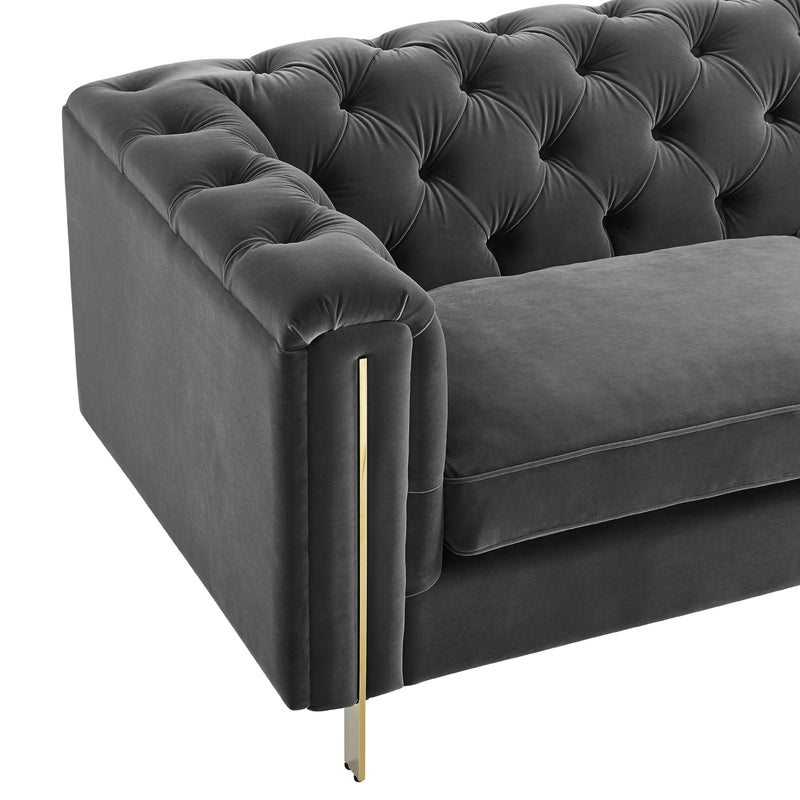 Steve Silver Furniture Charlene Stationary Fabric Sofa CH100SGY IMAGE 6