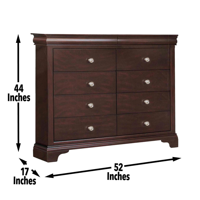 Steve Silver Furniture Dominique 8-Drawer Dresser DOM900CDR IMAGE 15