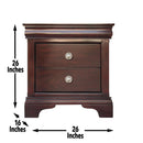 Steve Silver Furniture Dominique 2-Drawer Nightstand DOM900NS IMAGE 9