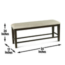 Steve Silver Furniture Halle Counter Height Bench HE500CCST IMAGE 7