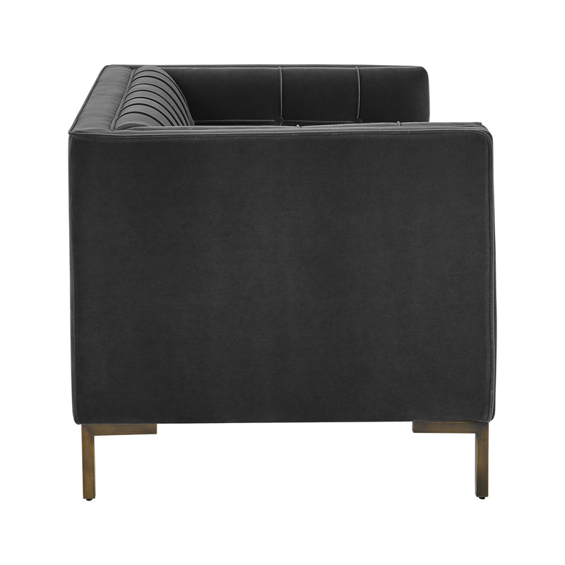 Steve Silver Furniture Isaac Stationary Fabric Loveseat IC100LGY IMAGE 3
