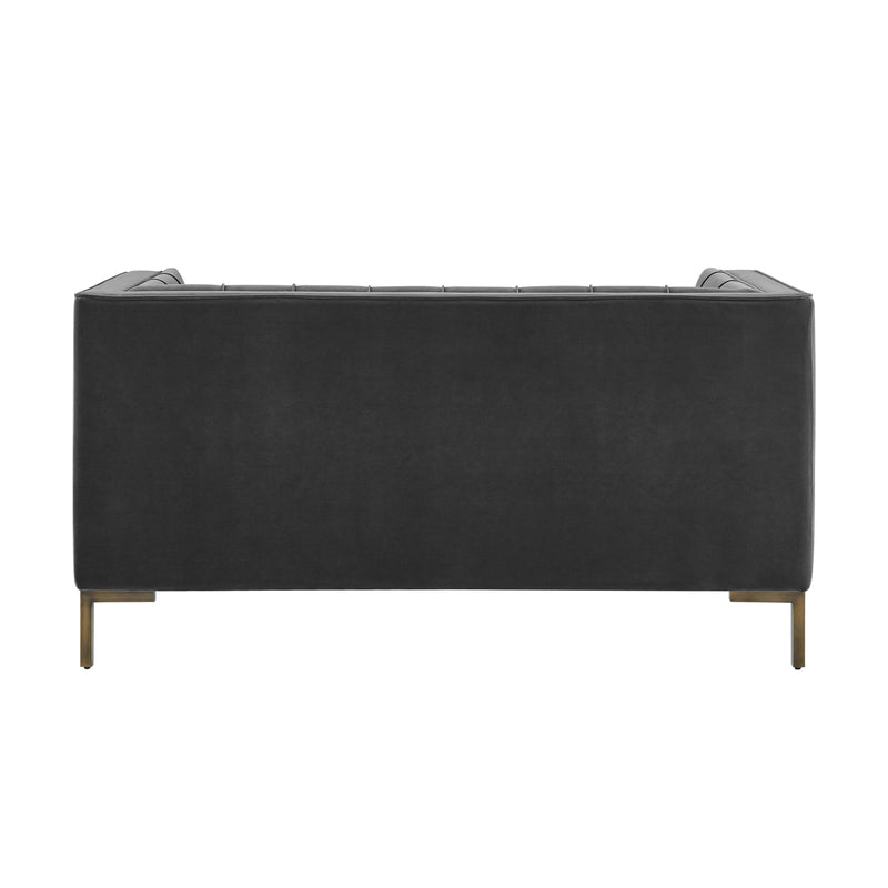 Steve Silver Furniture Isaac Stationary Fabric Loveseat IC100LGY IMAGE 4