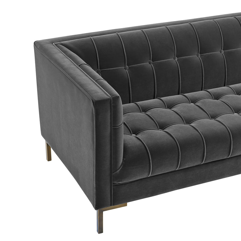 Steve Silver Furniture Isaac Stationary Fabric Loveseat IC100LGY IMAGE 6