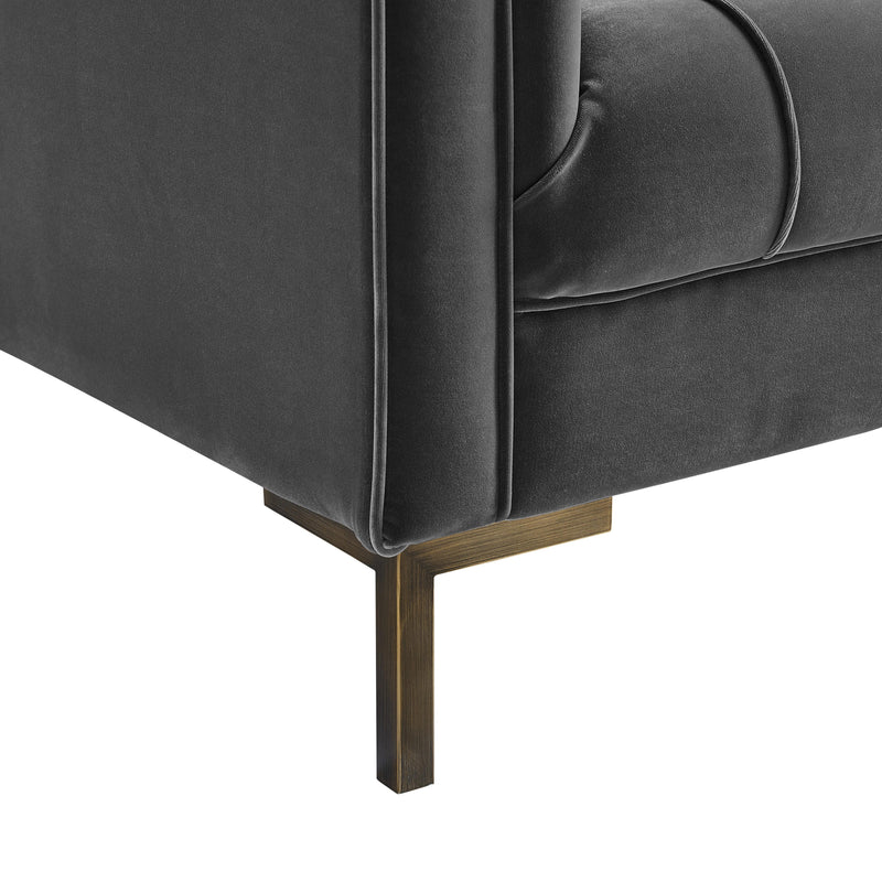 Steve Silver Furniture Isaac Stationary Fabric Loveseat IC100LGY IMAGE 7