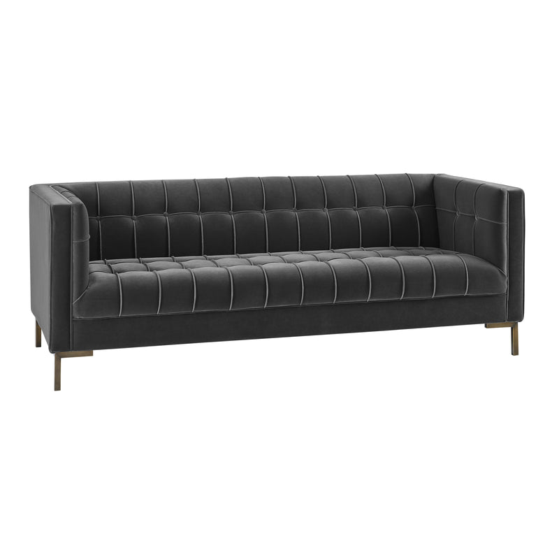 Steve Silver Furniture Isaac Stationary Fabric Sofa IC100SGY IMAGE 2