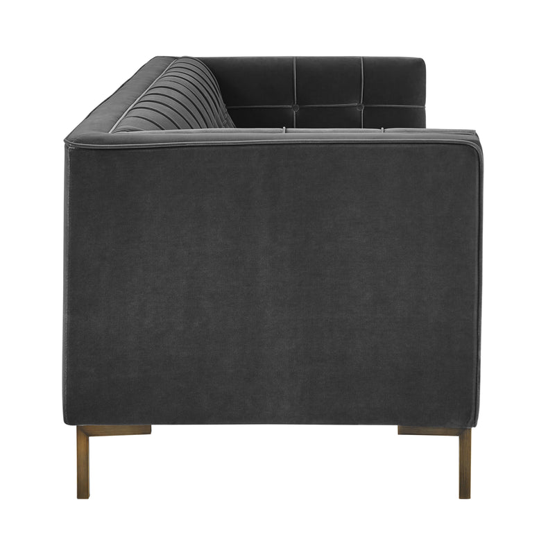 Steve Silver Furniture Isaac Stationary Fabric Sofa IC100SGY IMAGE 3