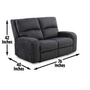 Steve Silver Furniture Lovell Power Reclining Fabric Loveseat with Console LO5168CLC IMAGE 10