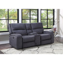 Steve Silver Furniture Lovell Power Reclining Fabric Loveseat with Console LO5168CLC IMAGE 9
