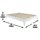 Steve Silver Furniture Nix Queen Platform Bed NIX900QPBW IMAGE 16