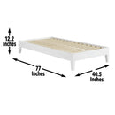 Steve Silver Furniture Nix Twin Platform Bed NIX900TPBW IMAGE 18