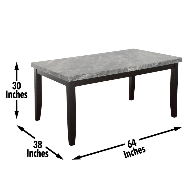 Steve Silver Furniture Napoli Dining Table with Marble Top NL500GT IMAGE 4