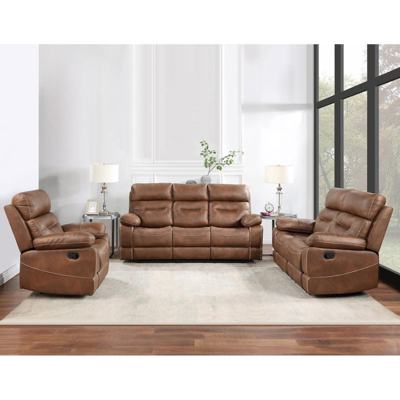 Steve Silver Furniture Rudger Reclining Leather Look Loveseat RUD800LN IMAGE 7