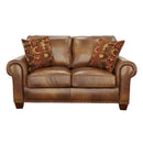 Steve Silver Furniture Silverado Stationary Leather Loveseat SR920L IMAGE 1