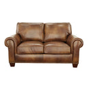 Steve Silver Furniture Silverado Stationary Leather Loveseat SR920L IMAGE 2