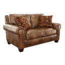Steve Silver Furniture Silverado Stationary Leather Loveseat SR920L IMAGE 5