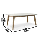 Steve Silver Furniture Vida Dining Table with Marble Top VD500WT IMAGE 12