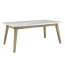 Steve Silver Furniture Vida Dining Table with Marble Top VD500WT IMAGE 2