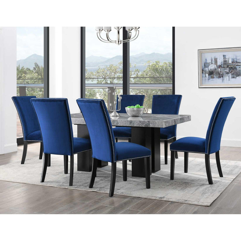 Steve Silver Furniture Camila Dining Table with Marble Top CM420WB/CM420WTG IMAGE 4