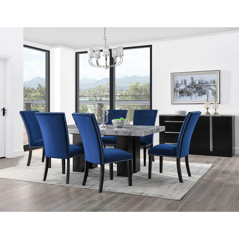 Steve Silver Furniture Camila Dining Table with Marble Top CM420WB/CM420WTG IMAGE 5