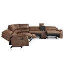 Steve Silver Furniture Lehi Reclining Leather Look 6 pc Sectional LH9750ACB/LH9750ARB/LH9750CB/LH9750LRB/LH9750RRB/LH9750WB IMAGE 4
