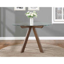 Steve Silver Furniture Round Wade Dining Table with Glass Top and Pedestal Base AL4848TT/WD500TB IMAGE 6