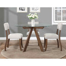 Steve Silver Furniture Round Wade Dining Table with Glass Top and Pedestal Base AL4848TT/WD500TB IMAGE 8