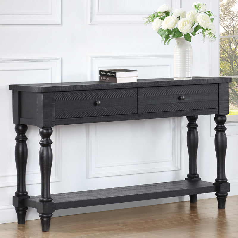 Steve Silver Furniture Odessa ODE500KSV Server Black IMAGE 3
