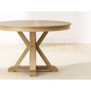 Steve Silver Furniture Rylie RL500-DB-TT Dining Table, Natural Finish IMAGE 3