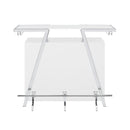 Steve Silver Furniture Zena ZN600WBL Bar Table w/LED IMAGE 1